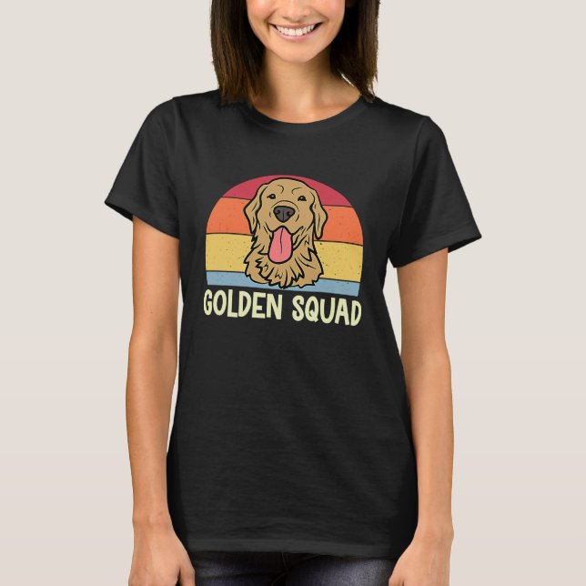 T-shirt Escouade dorée Escouade de chien Retriever doré (Devant)