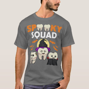 T-shirt Escouade éffrayante Lazy Costume d'Halloween Assis