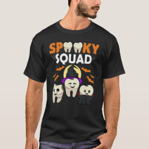 T-shirt Escouade éffrayante Lazy Costume d'Halloween Assis