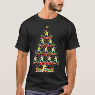 T-shirt Escrime Arbre de Noël Fencer Sport Noël Cadeaux Ho