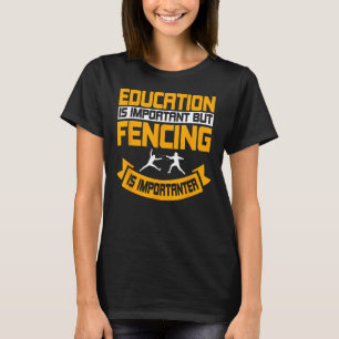 T-shirt Escrime Combat Sport Pile Epee Sabre Sword Fencer