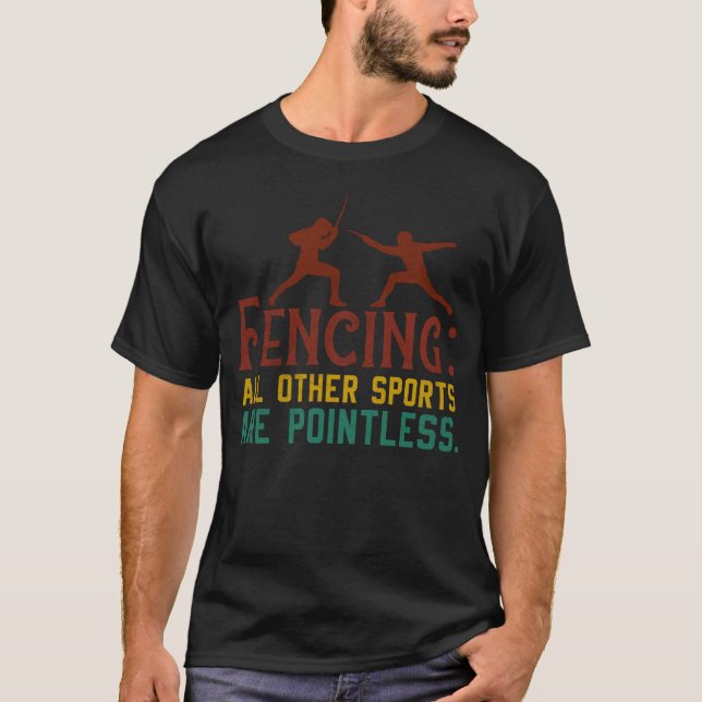 T-shirt Escrime Comment j'exprime mon point de vue avec hu (Devant)