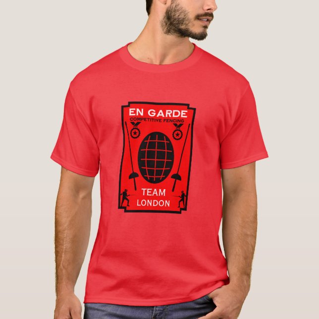 T-shirt Escrime de compétition à l'épée (Devant)