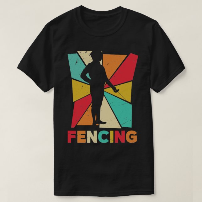 T-shirt Escrime d'épée contre l'escrime (Design devant)