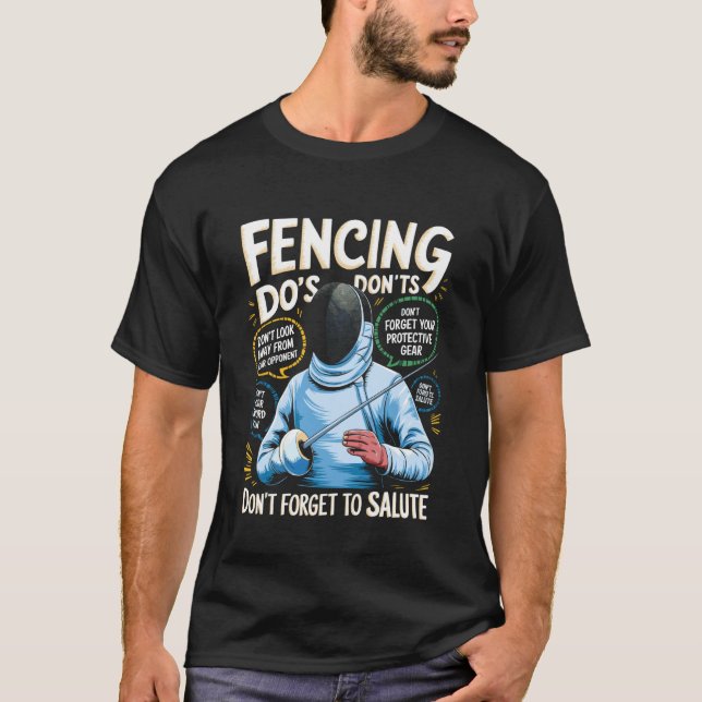 T-shirt Escrime drôle (Devant)