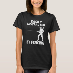 T-shirt Escrime Pour Hommes Femmes Escrimeur Sports D'épée