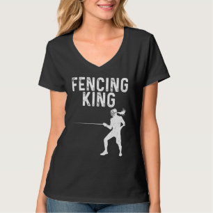 T-shirt Escrime Pour Hommes Papa Escrimeur Épée Sports