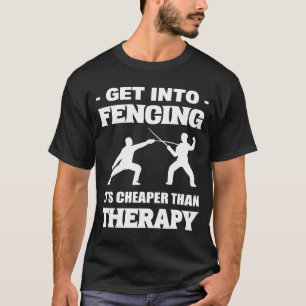 T-shirt Escrime Sport Escrimeur rétro