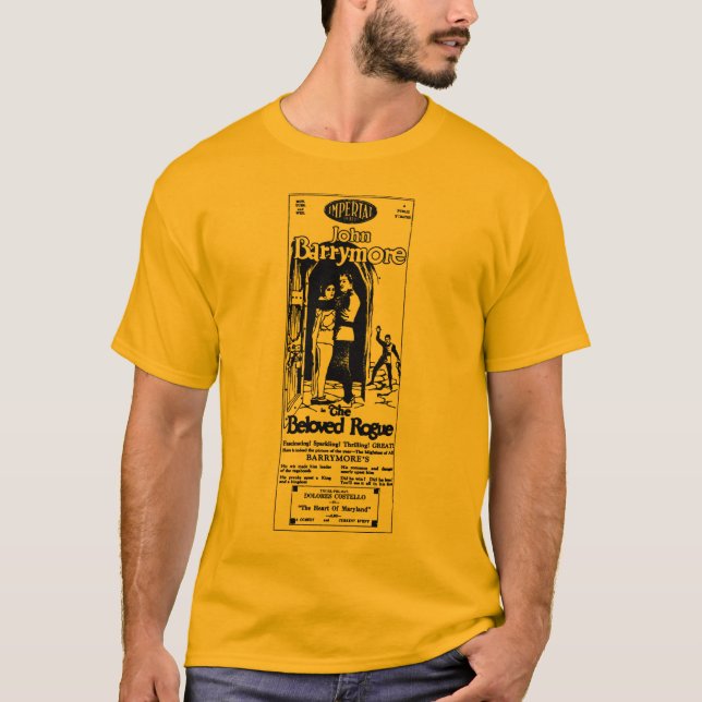 T-shirt Escroc aimé 1927 de John Barrymore (Devant)