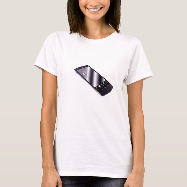 T-shirt escroc d'ordre du jour, téléphone (Devant)