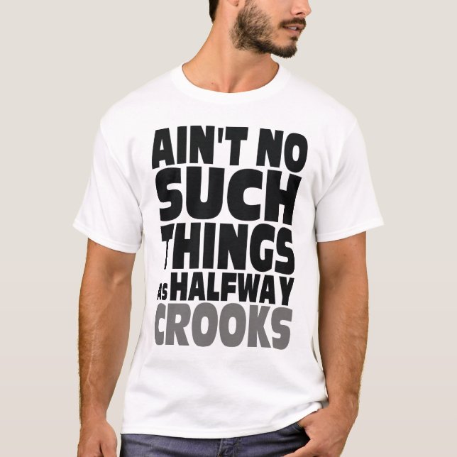 T-shirt Escrocs à mi-chemin (Devant)