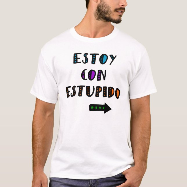 T-shirt Escroquerie Estupido d'Estoy fixe (Devant)