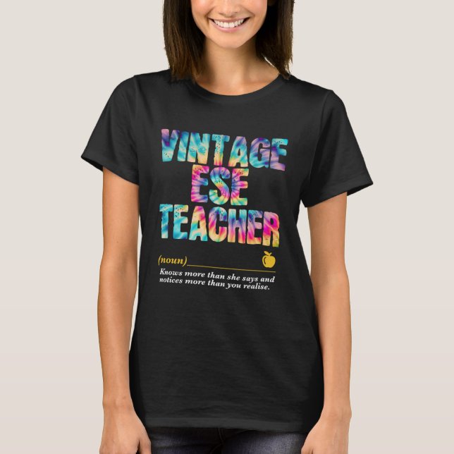 T-shirt ESE Teacher Appreciation Week Back to School (Devant)