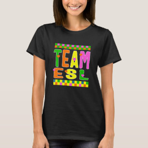 T-shirt ESL Teacher Cottagecore Team ESL Teacher's Day Eng