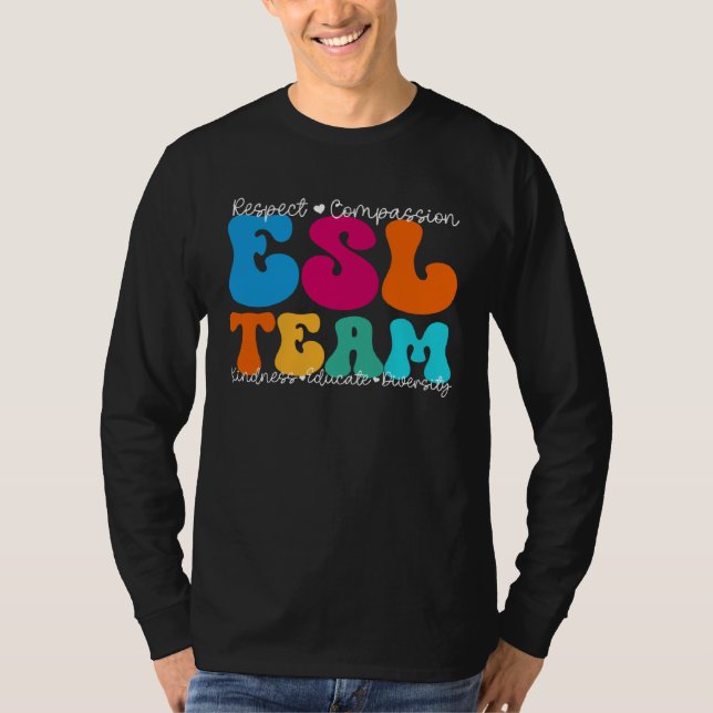 T-shirt ESL Team Appreciation Week Back to School (Devant)