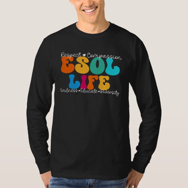 T-shirt ESOL Life Appreciation Week Back to School (Devant)