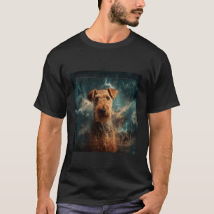 T-shirt Espace Airedale Terrier