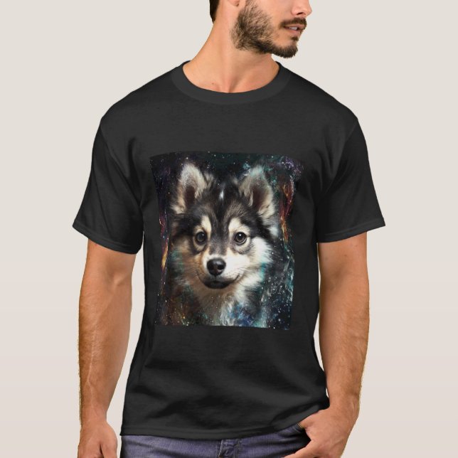 T-shirt Espace Alaskan Klee Kai (Devant)
