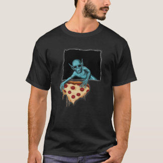 T-shirt Espace Alien OVNI Créateur Pizza Lover