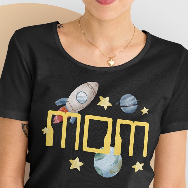 T-shirt Espace Anniversaire Premier Voyage Autour Du Solei (Space Birthday Mom Shirt)