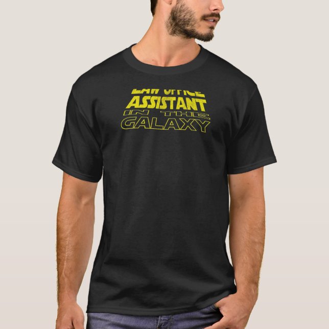 T-shirt Espace arrière de l'assistant du bureau de droit (Devant)