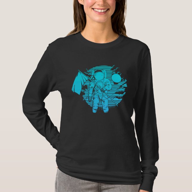 T-shirt Espace Astronaute marche spatiale Les astronautes  (Devant)