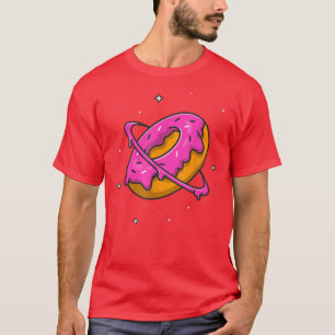 T-shirt Espace astronomique de la planète Donut Doughnut S