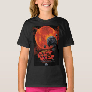 T-shirt Espace cimetière crâne Halloween Galaxie des horre