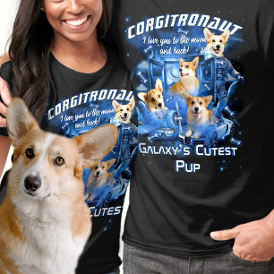 T-shirt Espace Cosmique Ajouter un Nom et des Photos de Co