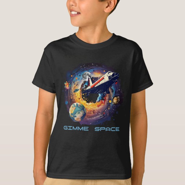 T-shirt Espace de jeu - Noir (Devant)