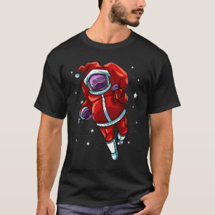 T-shirt Espace de Noël de l'astronaute Père Noël