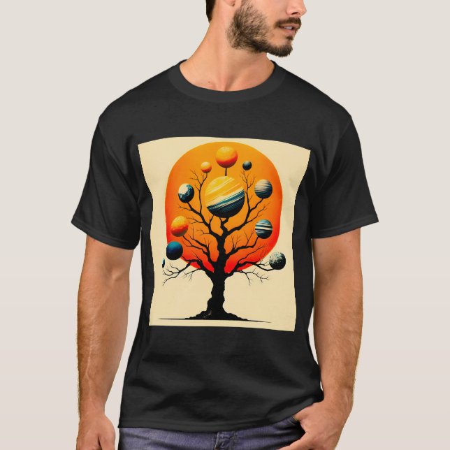 T-shirt Espace et nature mystique #1 (Devant)
