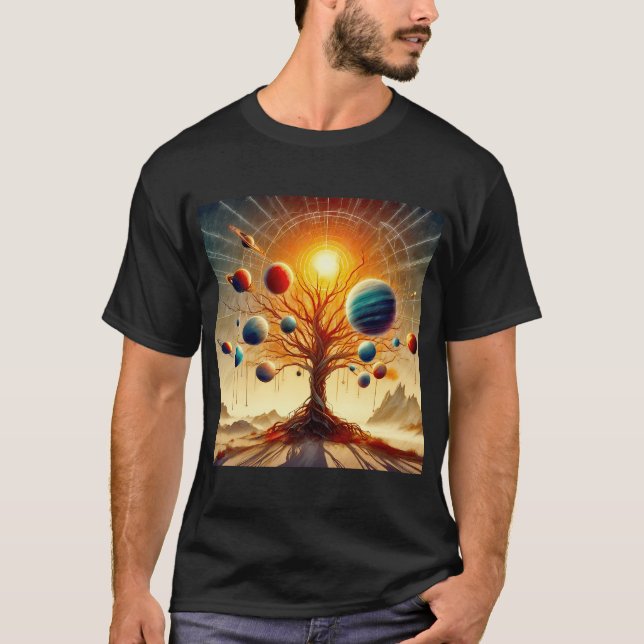 T-shirt Espace et nature mystique #3 (Devant)