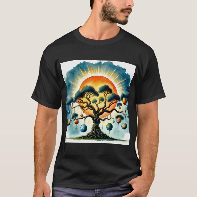T-shirt Espace et nature mystique #7 (Devant)