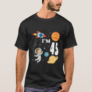 T-shirt Espace Extérieur 45E Anniversaire Planètes Astrona
