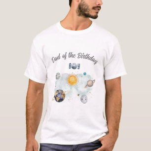 T-shirt Espace Extérieur Anniversaire Galaxie Soleil Lune