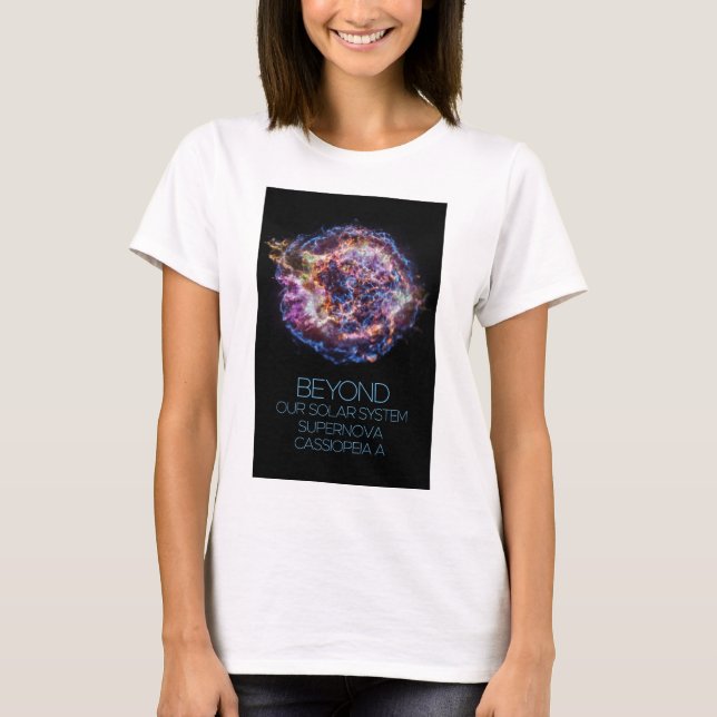 T-shirt Espace Extérieur, Cosmos, Supernova Cassiopeia A (Devant)