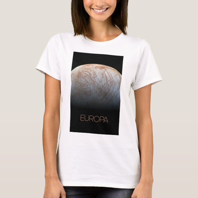T-shirt Espace Extérieur, Cosmos, Système Solaire, Lune Eu (Devant)