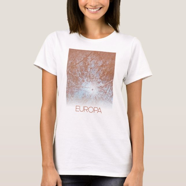 T-shirt Espace Extérieur, Cosmos, Système Solaire, Lune Eu (Devant)
