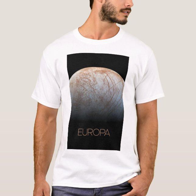 T-shirt Espace Extérieur, Cosmos, Système Solaire, Lune Eu (Devant)