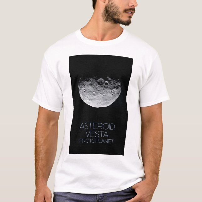 T-shirt Espace Extérieur, Système Solaire, Ceinture Astéro (Devant)