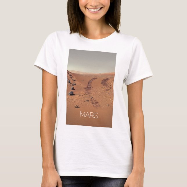 T-shirt Espace Extérieur, Système Solaire, Planète Mars, C (Devant)