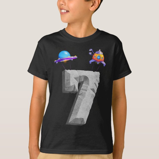 T-shirt Espace extra-atmosphérique 321 Feu off Age 7 7e fê (Devant)