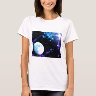 T-shirt Espace extra-atmosphérique bleu