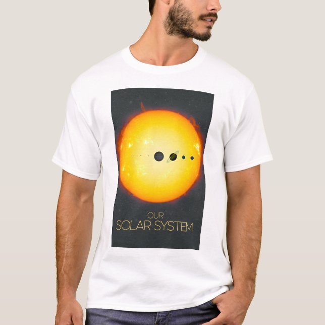 T-shirt Espace extra-atmosphérique, Système solaire, Solei (Devant)