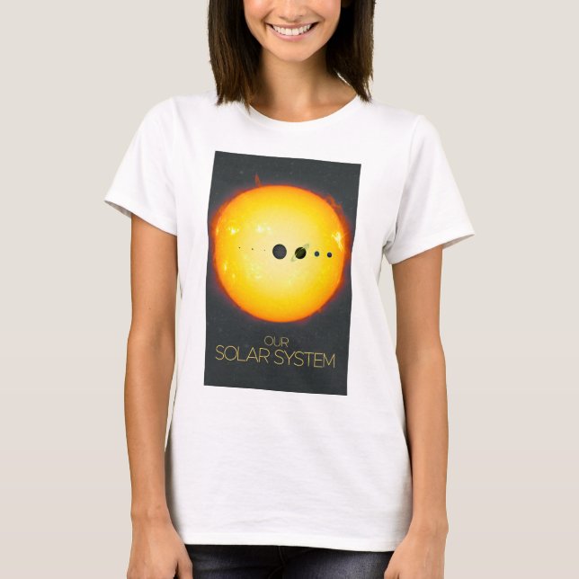T-shirt Espace extra-atmosphérique, Système solaire, Solei (Devant)