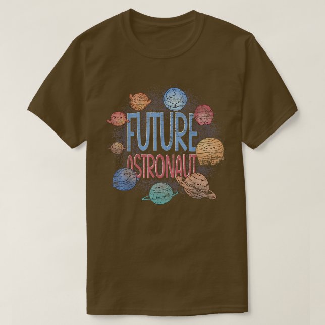 T-shirt Espace Galactique Planètes Science Spatiale Futur  (Design devant)