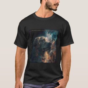 T-shirt Espace Golden Retriever