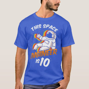 T-shirt Espace ingénieur 10 ans Naissance de l'astronaute 