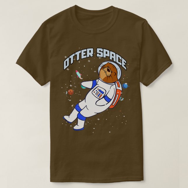 T-shirt Espace Otter Pour Les Ventilateurs Otter - 6 (Design devant)